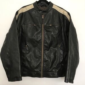 Arizona Jean Company Black and Tan Bomber Jacket - new!